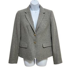 J. Crew Gray Wool Blend Blazer Size 10